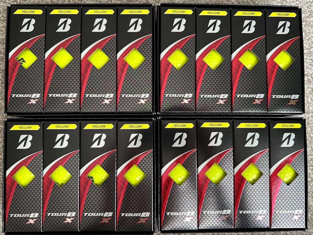 ブリヂストン TOUR B X イエロー ゴルフボール 4ダース(48個)