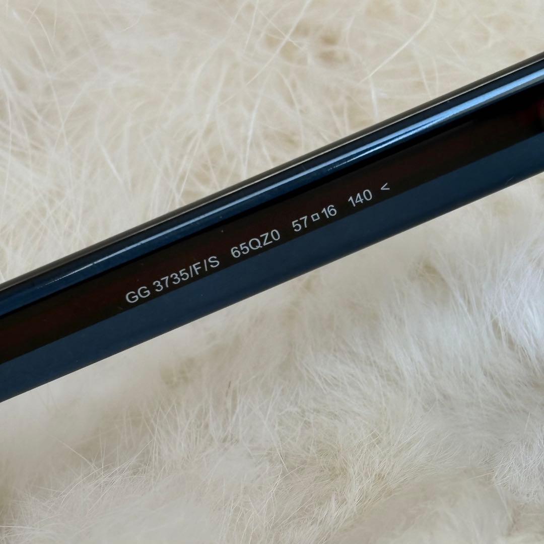 GUCCI サングラス シェリーライン 国内正規品 ブルーミラーレンズ