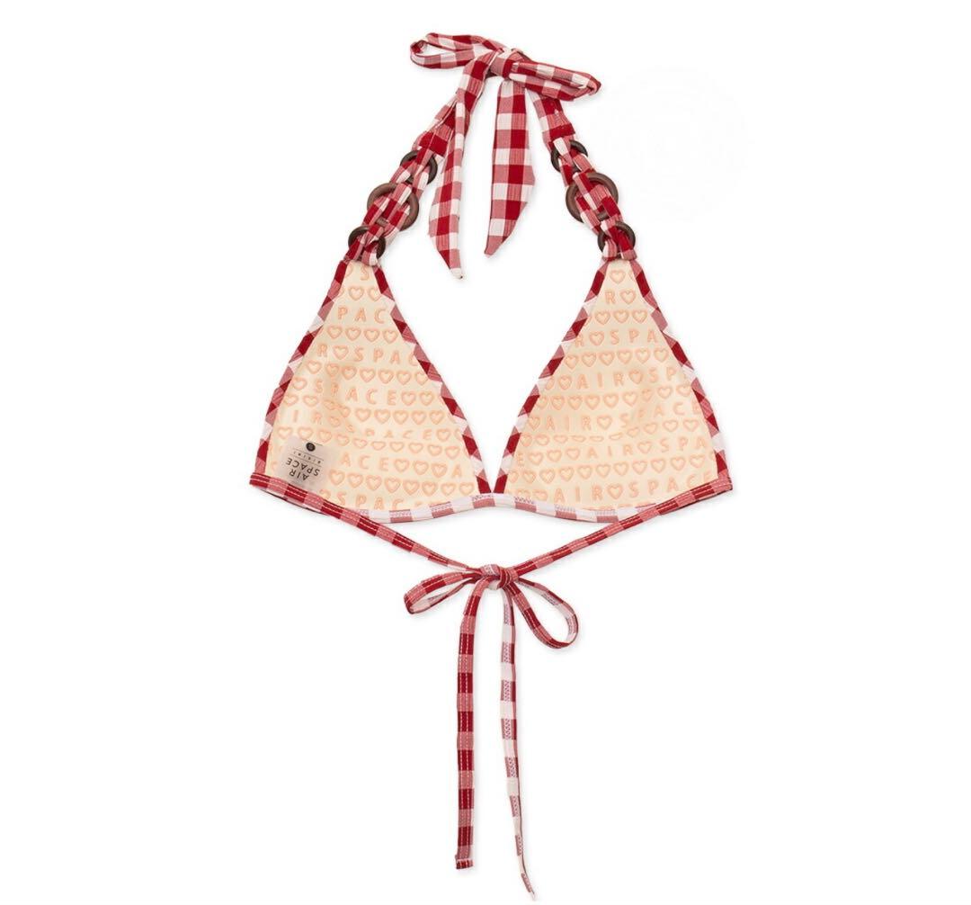 AIR SPACEギンガムチェック三角ビキニ