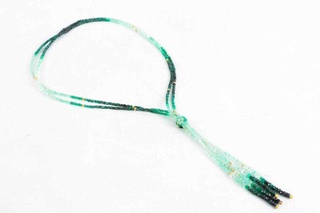 ◎エメラルド ネックレス ミックスカット 品質保証書付き