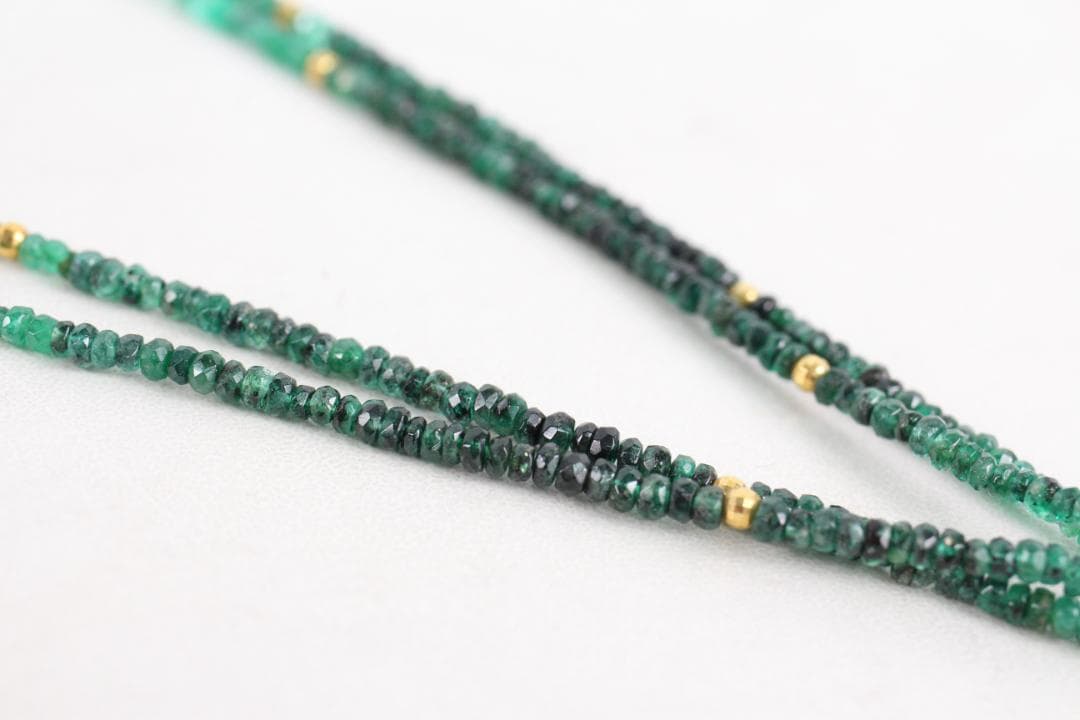 ◎エメラルド ネックレス ミックスカット 品質保証書付き