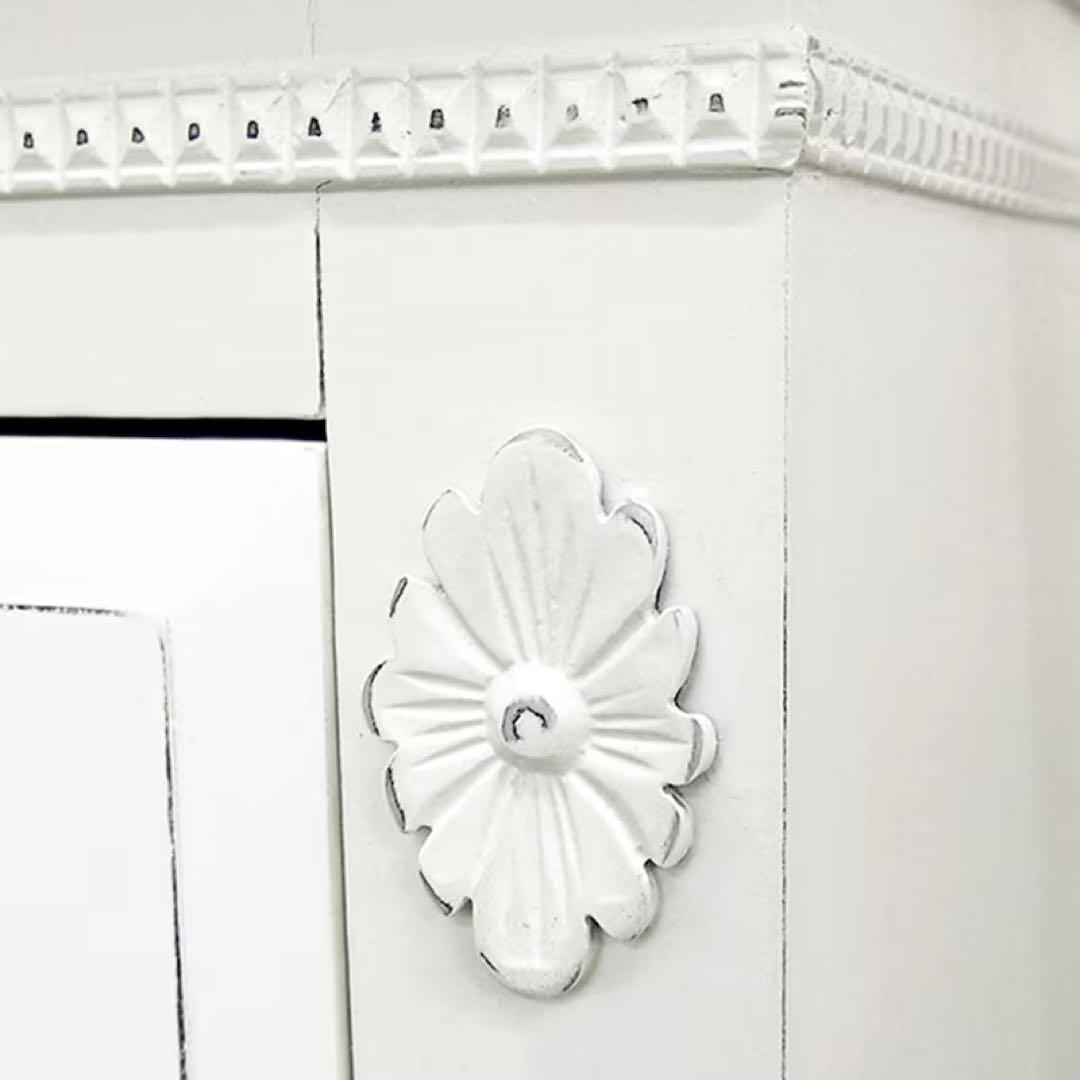 ヨーロピアン調リビングボード サイドボード キャビネット アンティーク風 姫家具