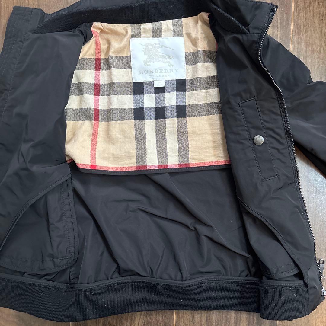 BURBERRY キッズ　ブルゾン　ジャケットMA-1 黒120