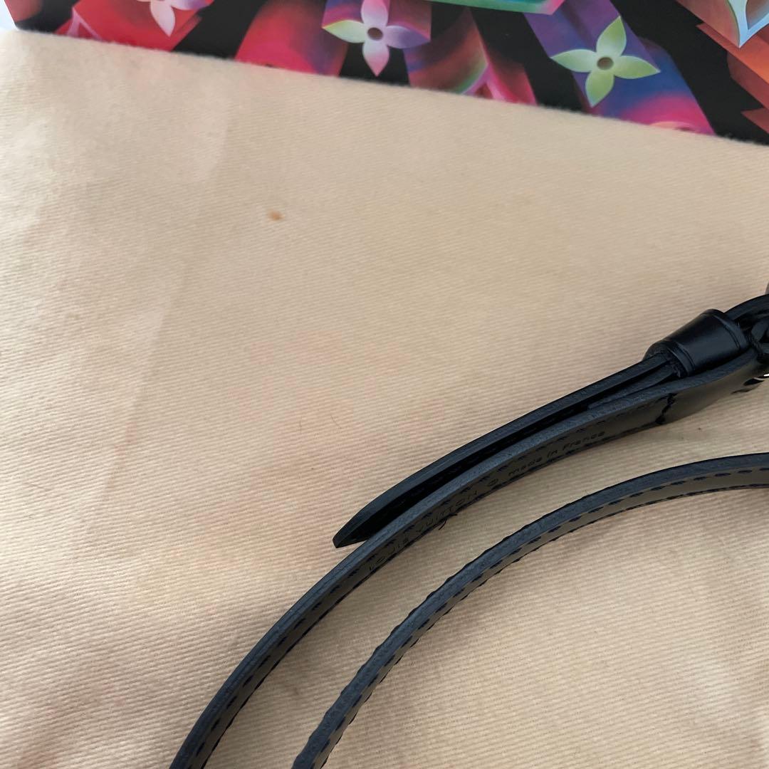 Louis Vuitton レザーショルダーストラップ ブラック