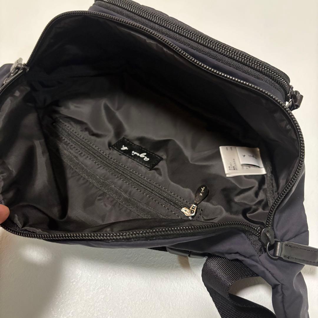 美品✨agnes b. アニエスベー TAS08-03 ウエストポーチ ブラック