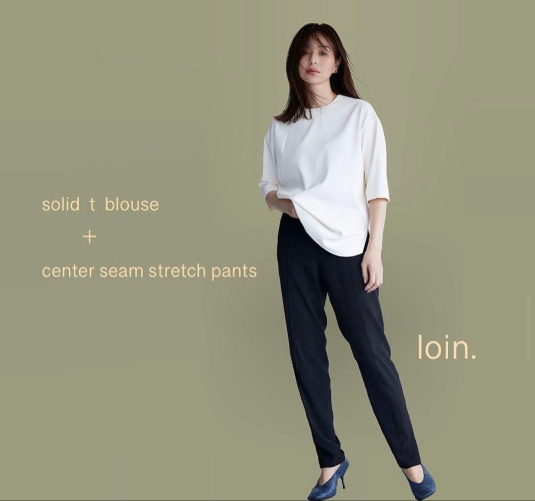 loin. 井川遥　senter seam strech pants 38