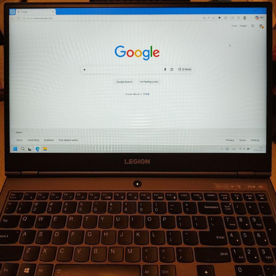 LEGION Y7000P 2020海外版(日本語設定済み)