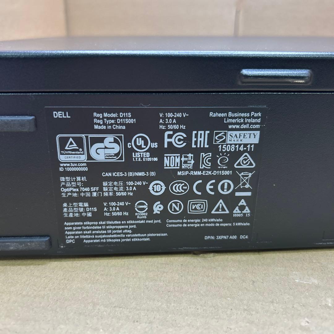 DELL デスクトップパソコン　OptiPlex 7040SFF