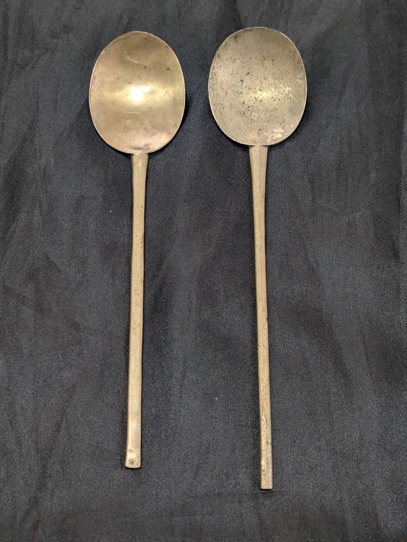 スッカラ　韓国　スプーン アンティーク 真鍮 ブラス 古道具 くらし　レトロ