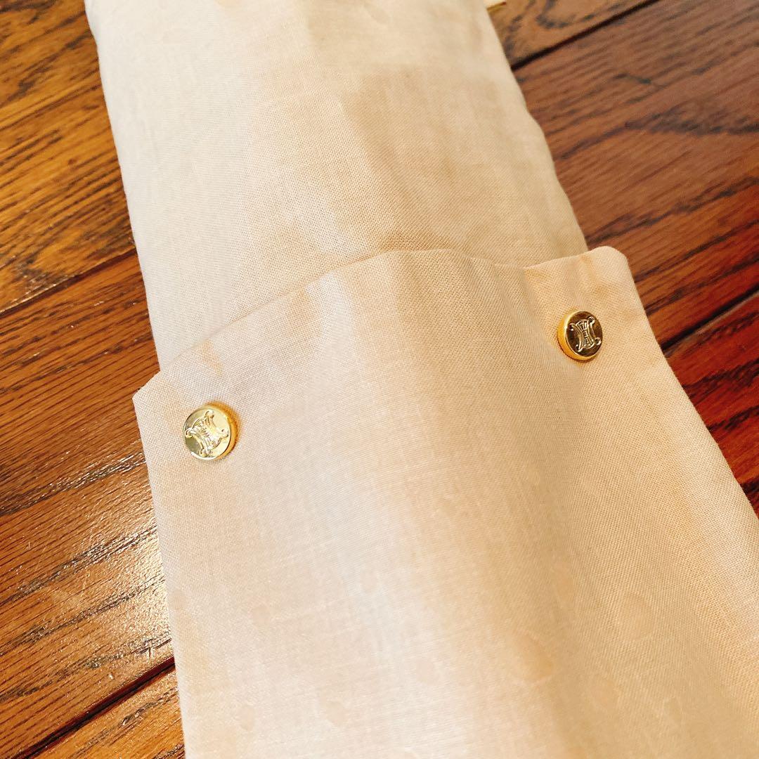 CELINE ベージュ 折りたたみ日傘