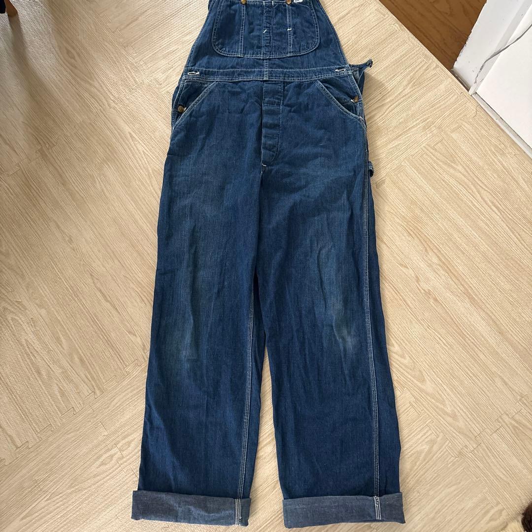 70'S ‼️Vintage Lee デニムオーバーオールmade in USA‼️