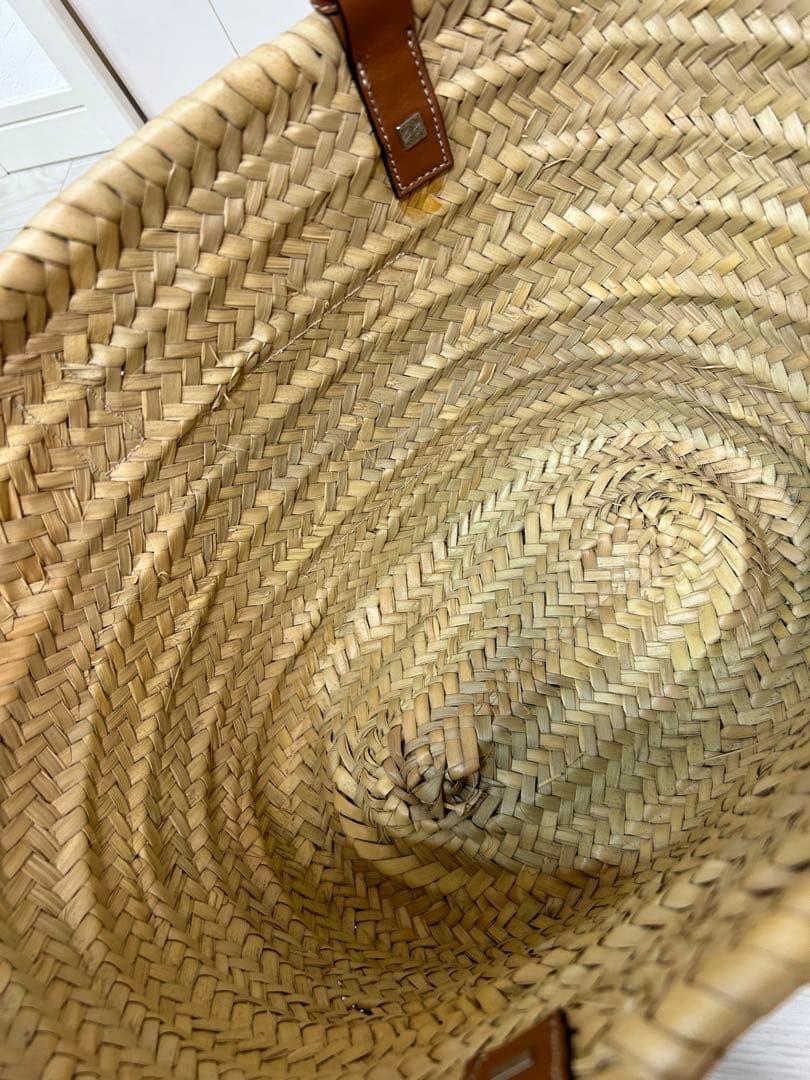 LOEWE ストロー かごバッグ ベージュ