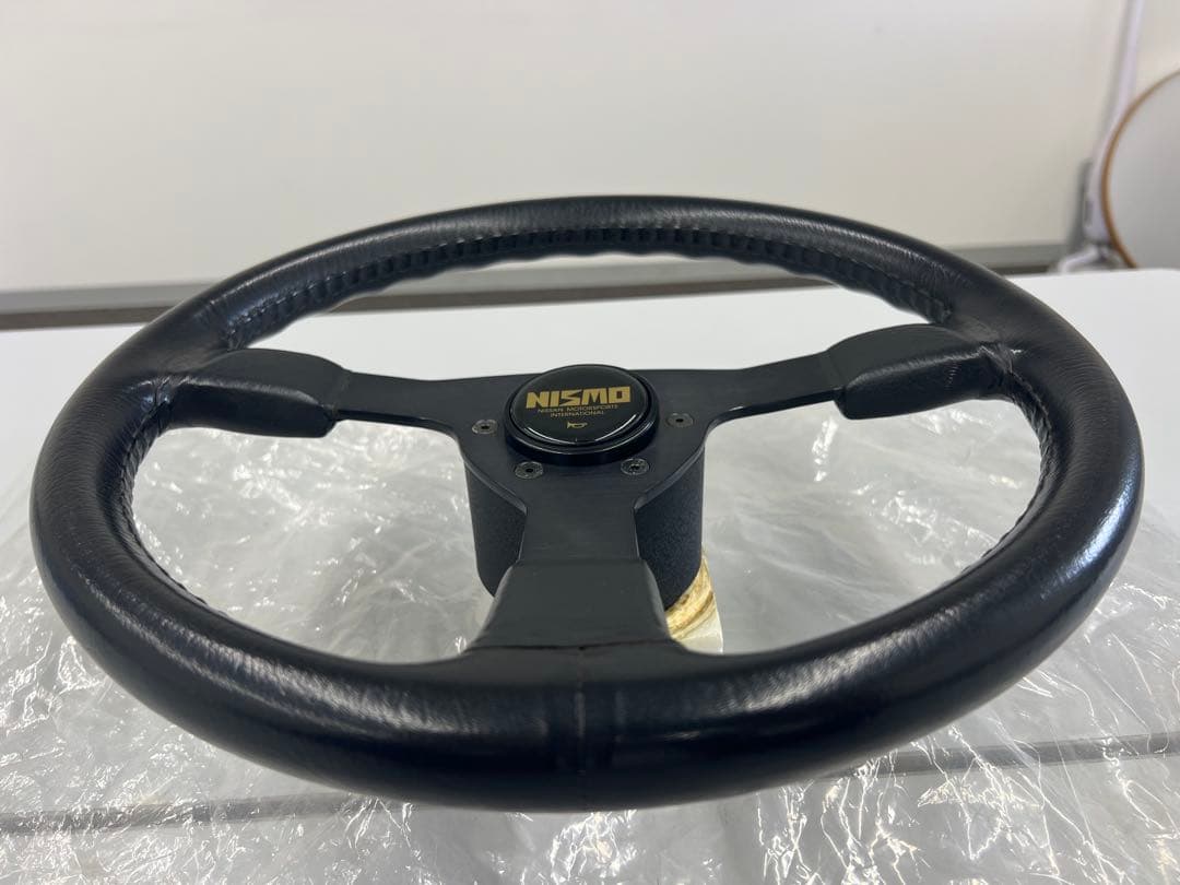 黒*煙様 NISMO 旧ロゴ　ステアリング　ハンドル　当時物　日産