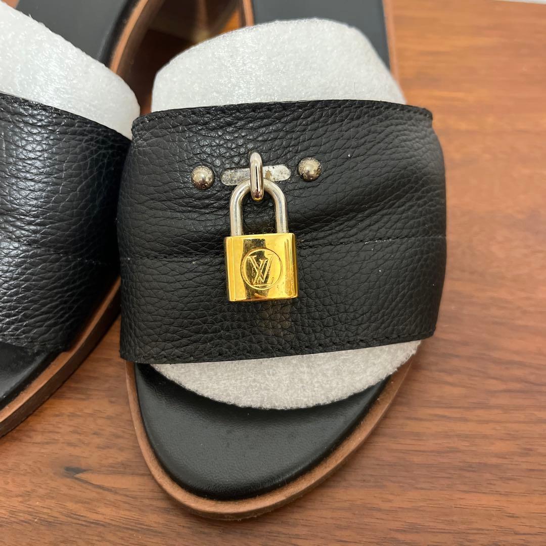 ルイヴィトン　黒　ミュール