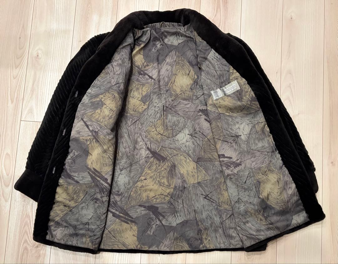 【最終値下げ】サガミンク ブラックミンク ヘリンボーン マーブル柄 銀サガ