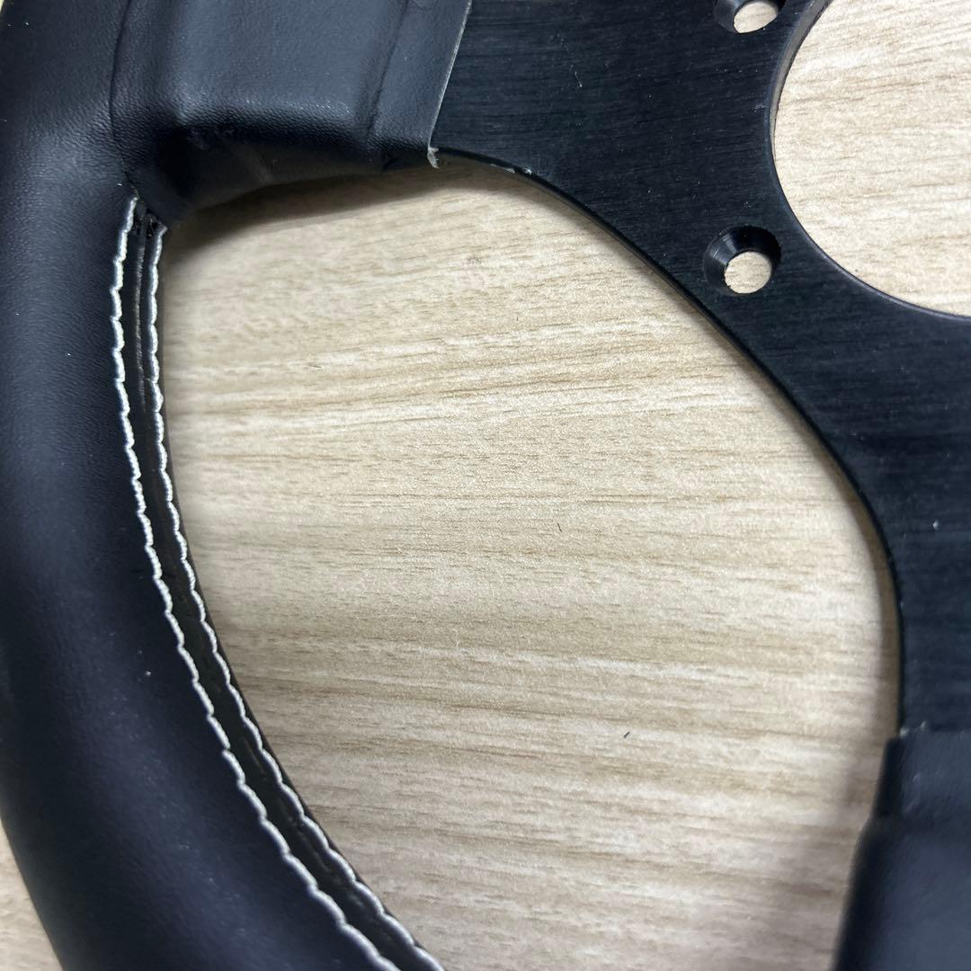 28パイ ブラック ステアリングホイール