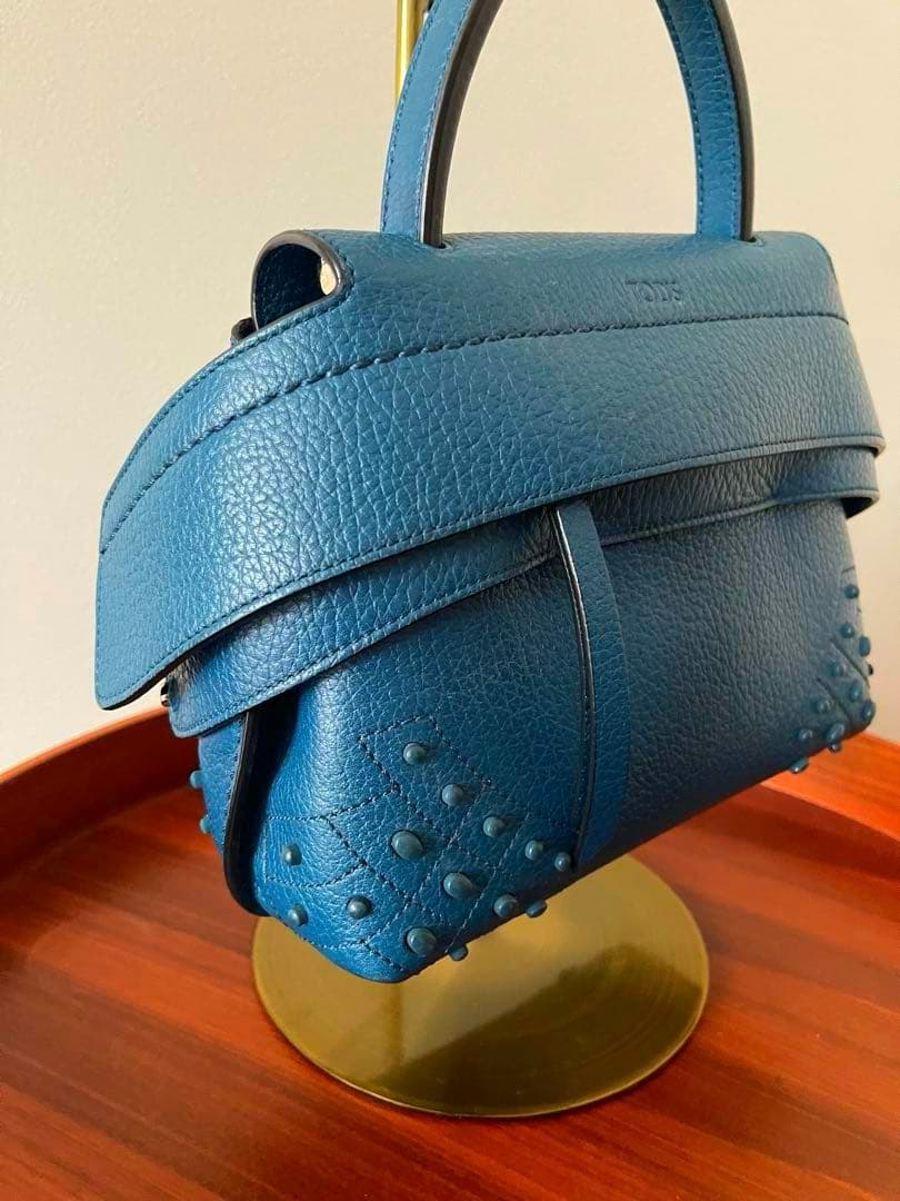 【極美品】TOD’S トッズ　ウェーブ　ハンドバッグ