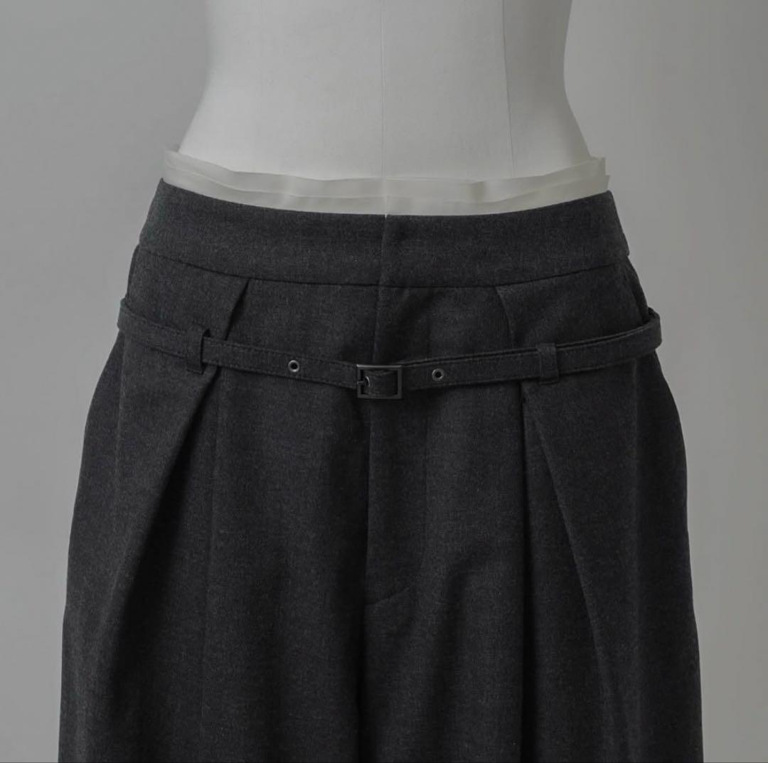 LOHEN バイカラーカットオフタックパンツ　C.GREY 38サイズ　未使用品