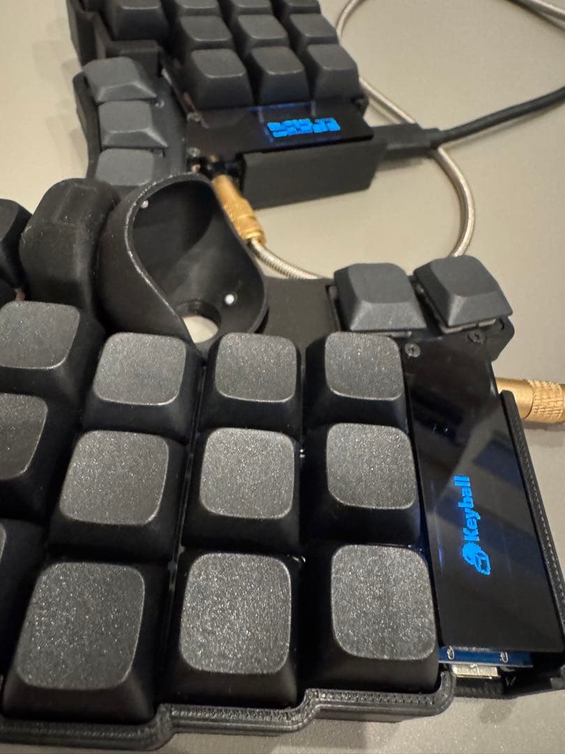 【新品】keyball44 完成品　動作確認済み　スモークアクリル　付属品付き