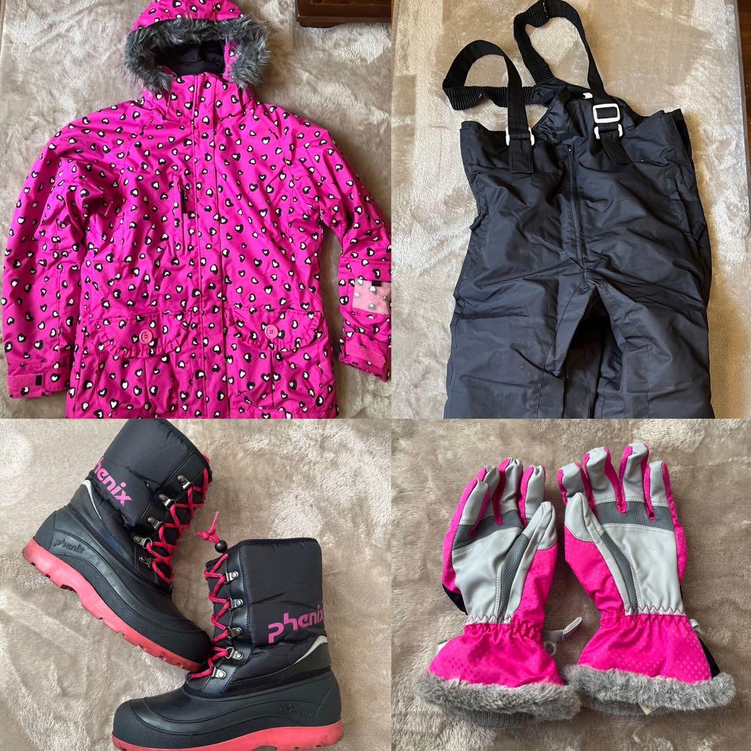美品：子供用スキーウェアセット (160)