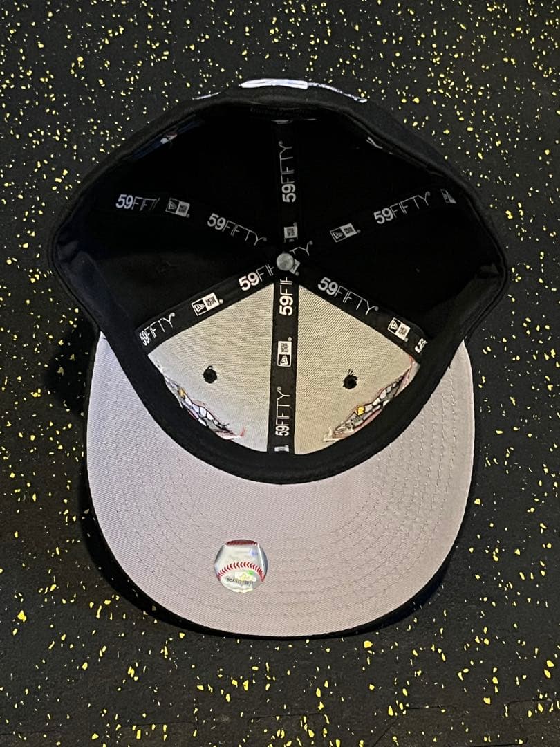 neweraクロムハーツ カスタム Hatsla NY ヤンキース　黒　71/4