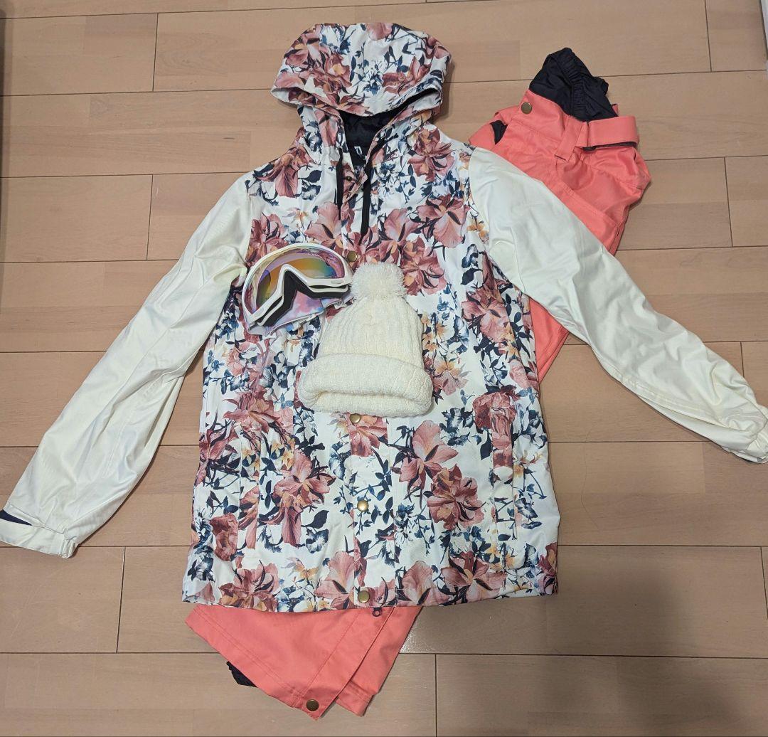 【美品】SARRA サラ リリーホワイト 5点セット　スノーボードウェア スキー