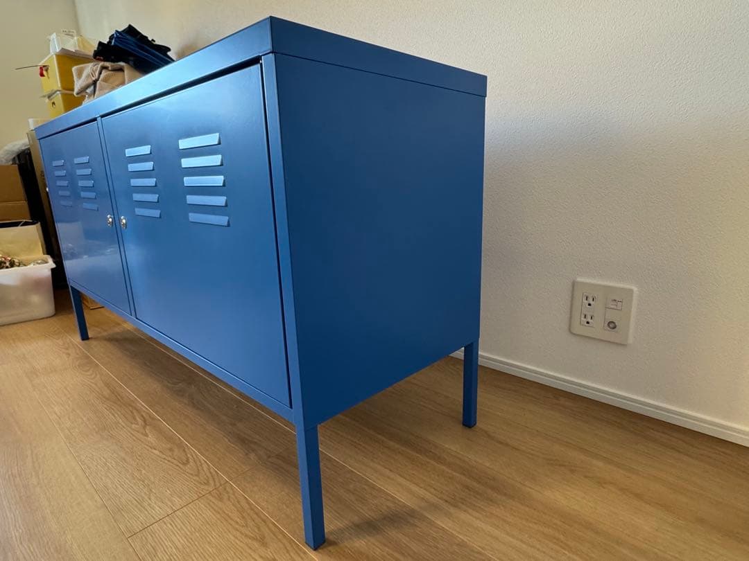 廃盤　IKEA PS キャビネット　青　ブルー