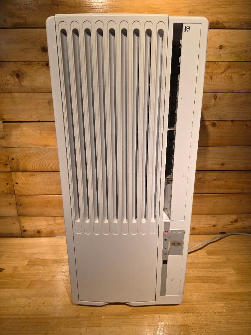 窓用エアコン ホワイト リモコン付き