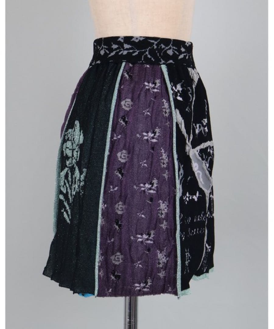 rurumu:/ルルムウ/collage jacquard mini skirt