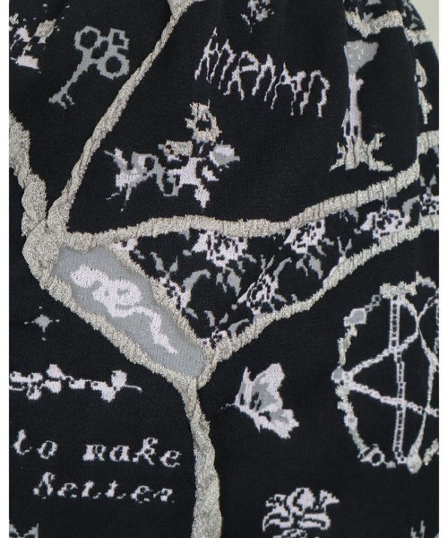 rurumu:/ルルムウ/collage jacquard mini skirt