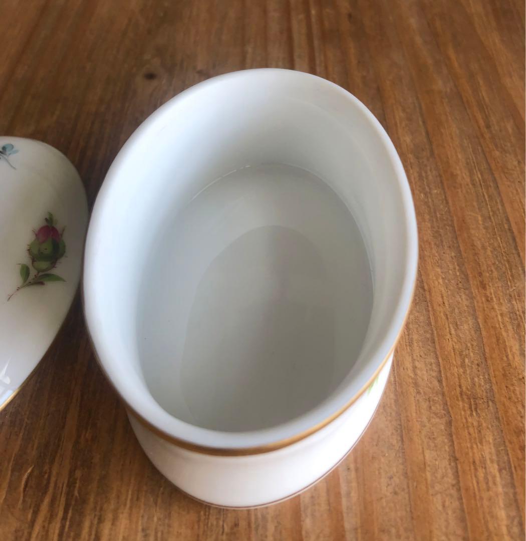 パーシー　ヘレンド　ボンボニエール　ミルフルールオーバルボックス（ゾウ）