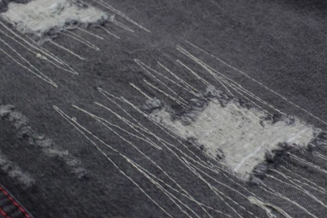 デニム　クラッシュ生地　和遊楽 巡-MEGURU-レディース　帯は付きません