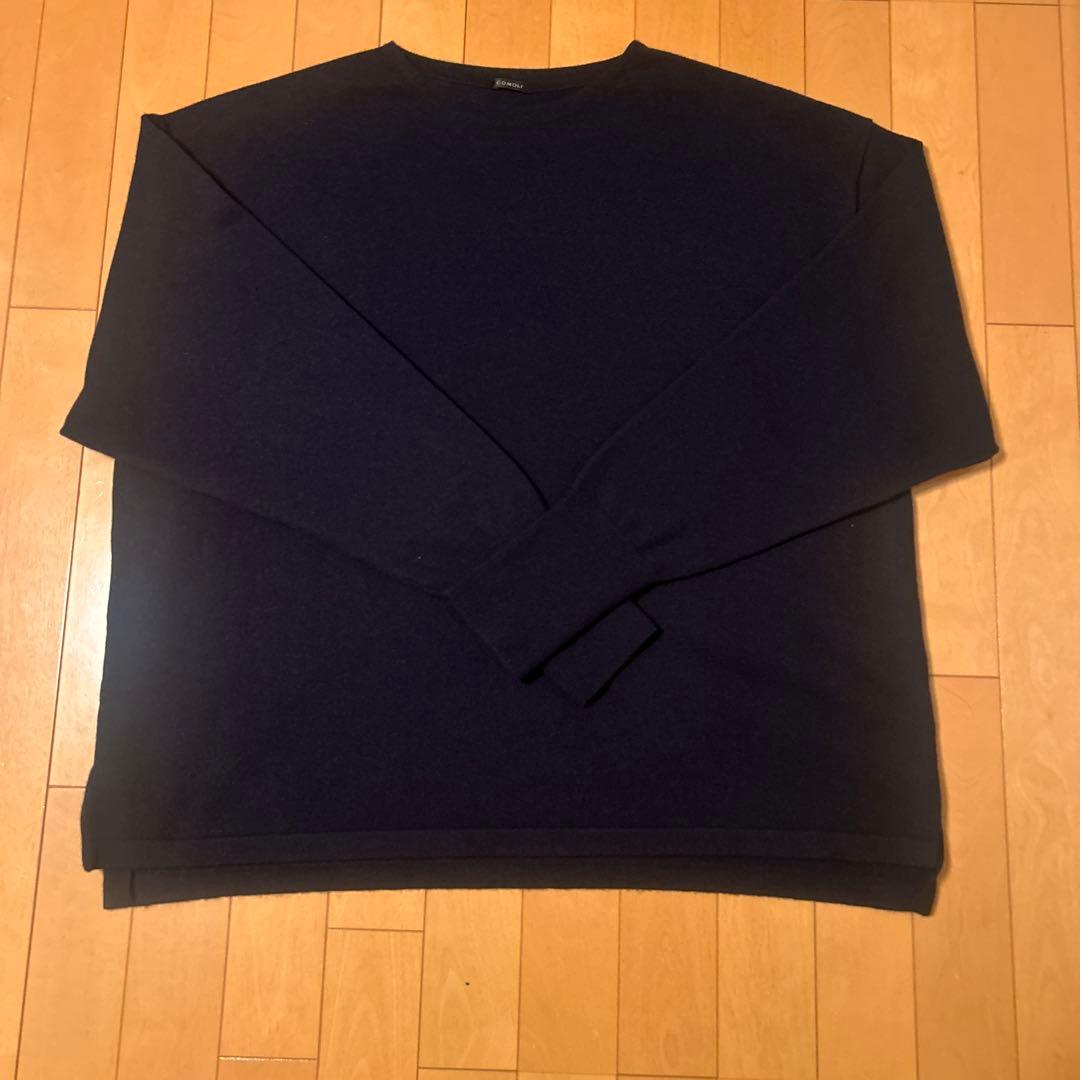 コモリ　カシミヤコモリニット　23AW ネイビー　COMOLI