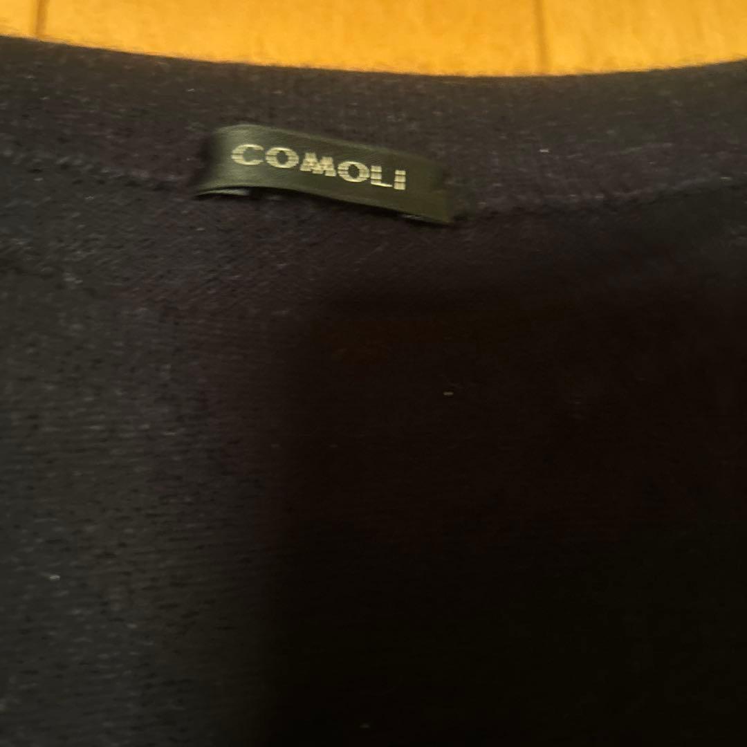コモリ　カシミヤコモリニット　23AW ネイビー　COMOLI