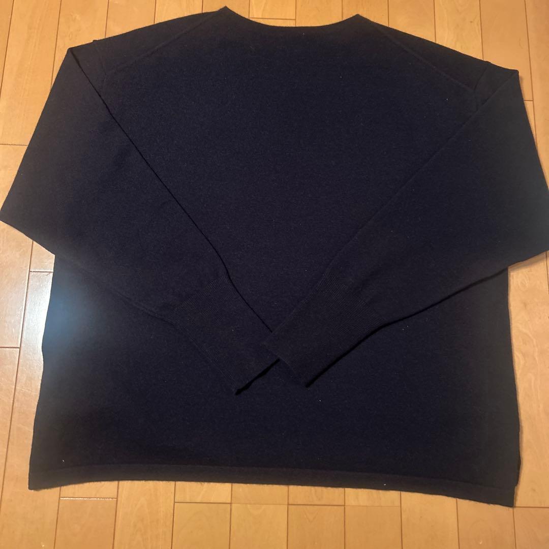 コモリ　カシミヤコモリニット　23AW ネイビー　COMOLI