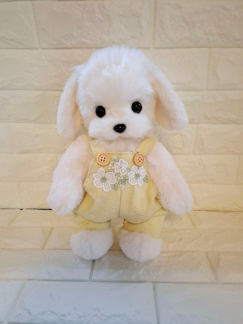 13.ぬいぐるみ、テディマルチーズ、犬、ハンドメイド、オリジナル特大、サロペット