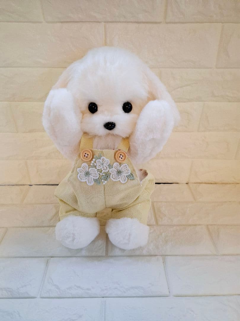 13.ぬいぐるみ、テディマルチーズ、犬、ハンドメイド、オリジナル特大、サロペット