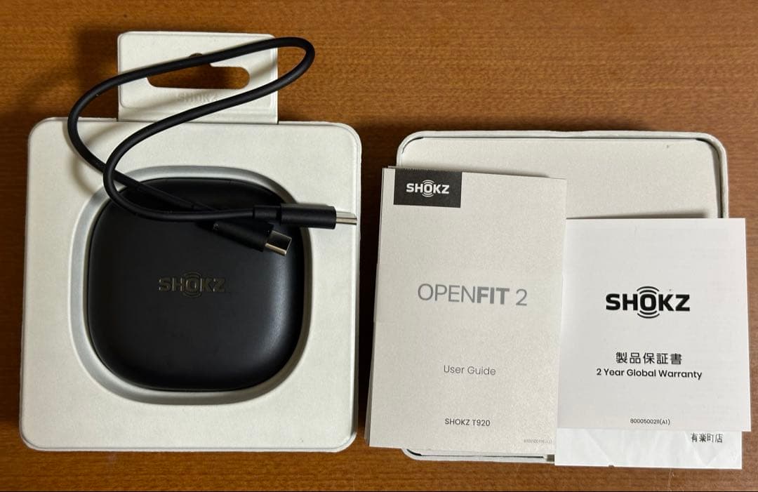 イヤホン Shokz Open Fit 2 Black