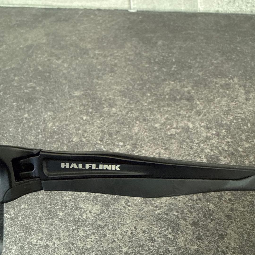 【美品】　オークリー　ハーフリンク　ブラックサングラス