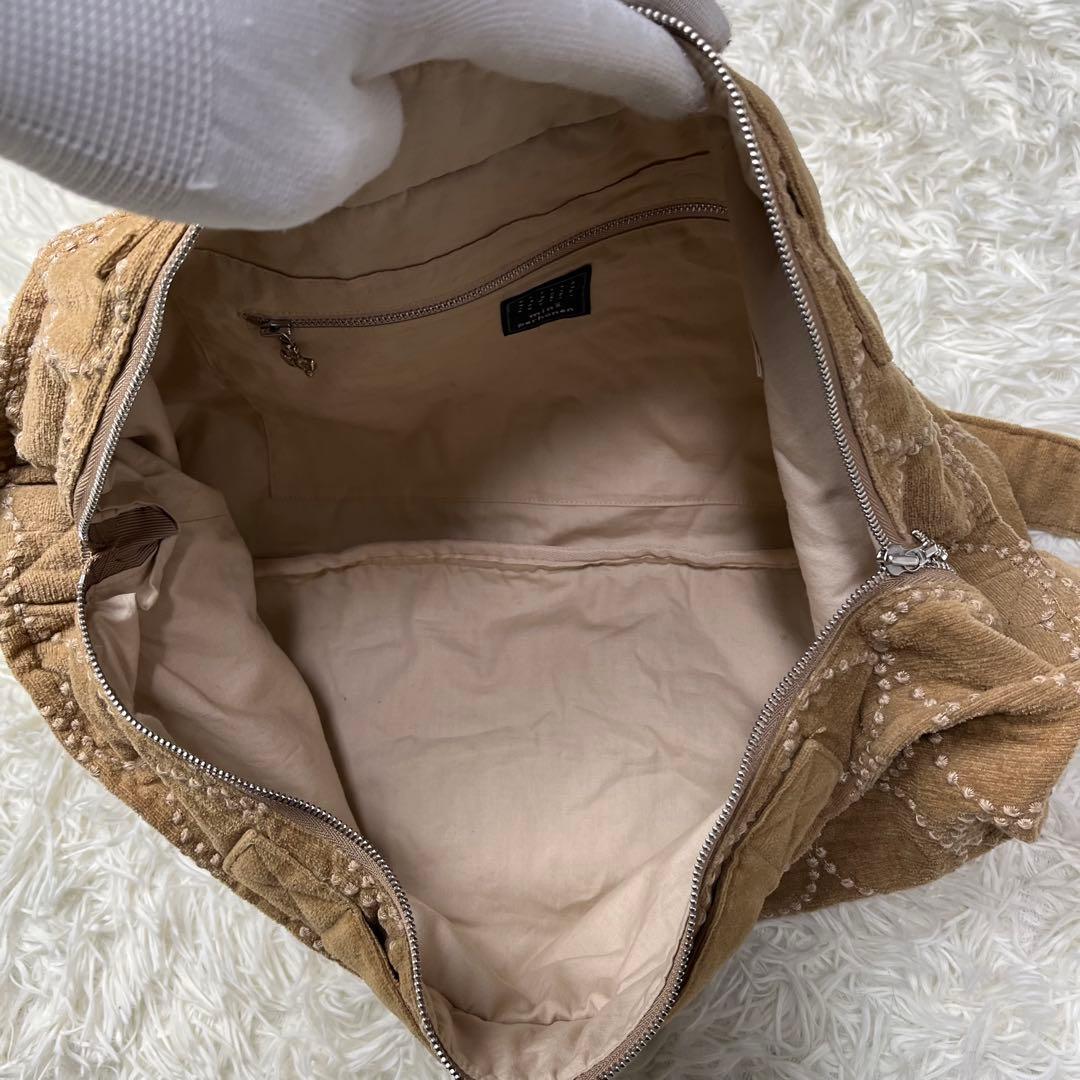 mina perhonen ショルダーバッグ 2way タンバリン キャメル