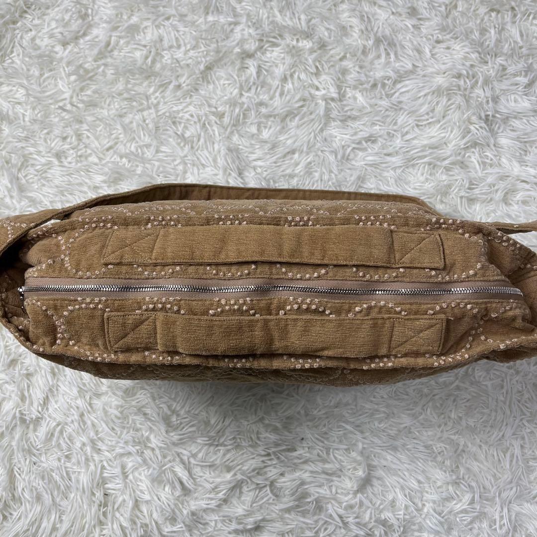 mina perhonen ショルダーバッグ 2way タンバリン キャメル