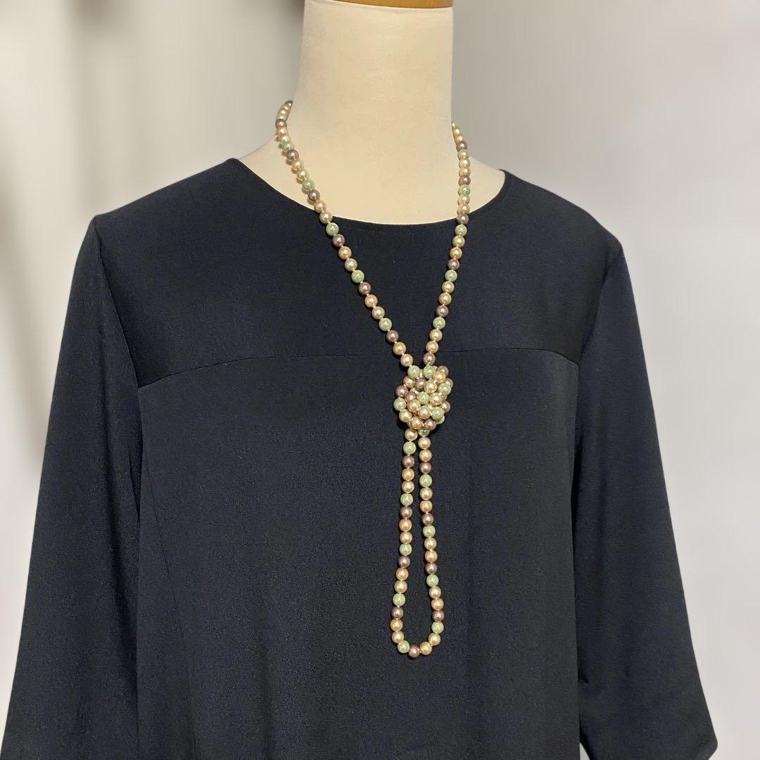 おばちゃん 《LL 124cm》黒留袖リメイク ヨーク切り替え 七分袖