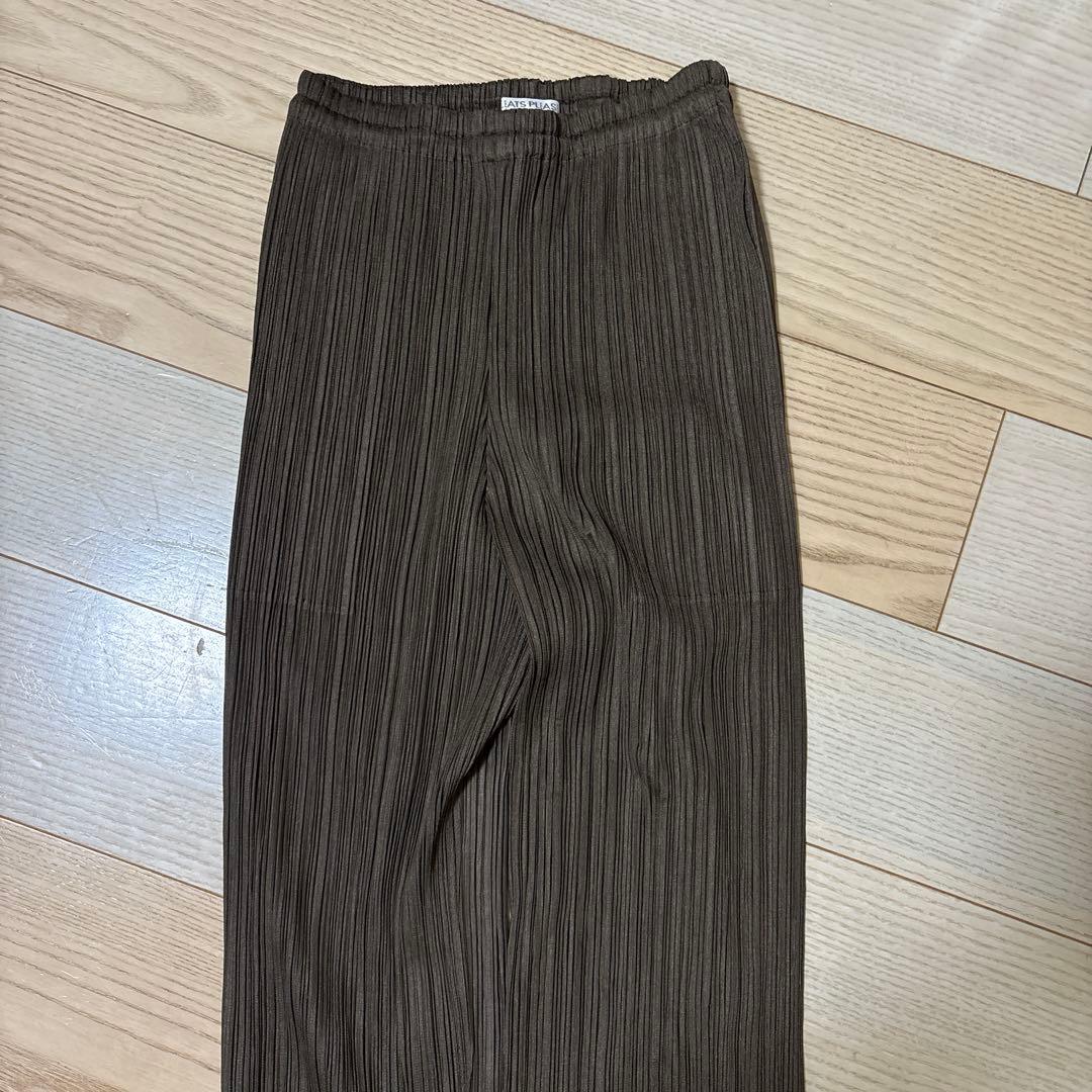 プリーツプリーズ　ストライプ カジュアルパンツ サイズ3