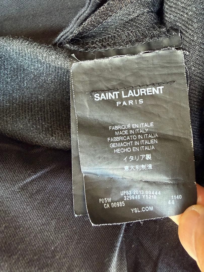 パンツ SAINT LAURENT 13AW Dark Gray Wool Slacks