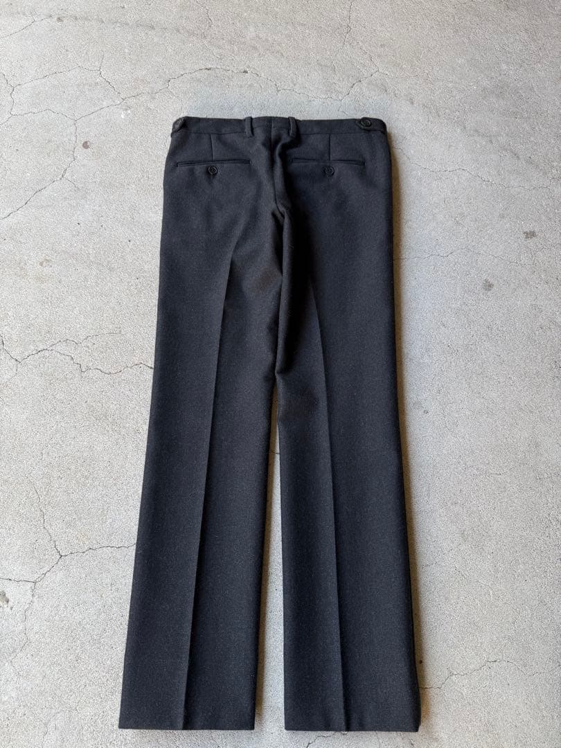 パンツ SAINT LAURENT 13AW Dark Gray Wool Slacks