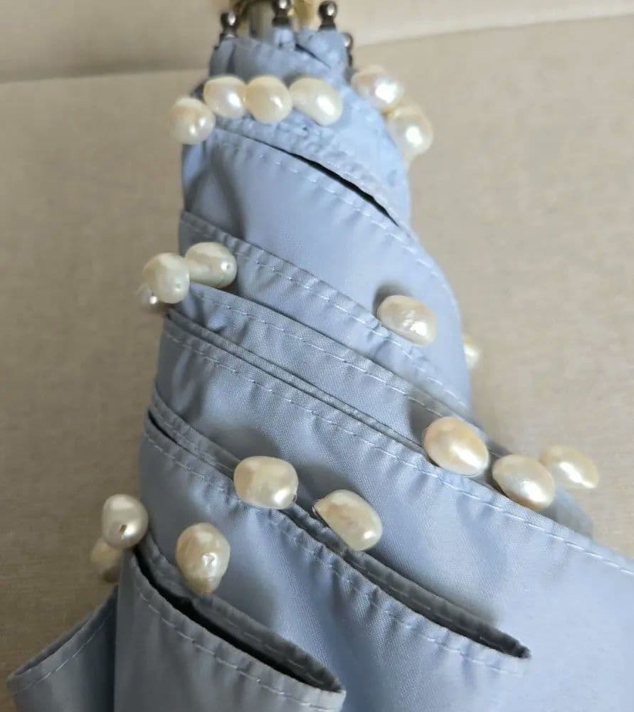 【新品未使用】パール晴雨兼用日傘 サマーシールド web限定 完売品水色