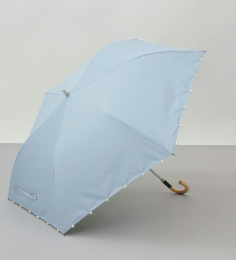 【新品未使用】パール晴雨兼用日傘 サマーシールド web限定 完売品水色
