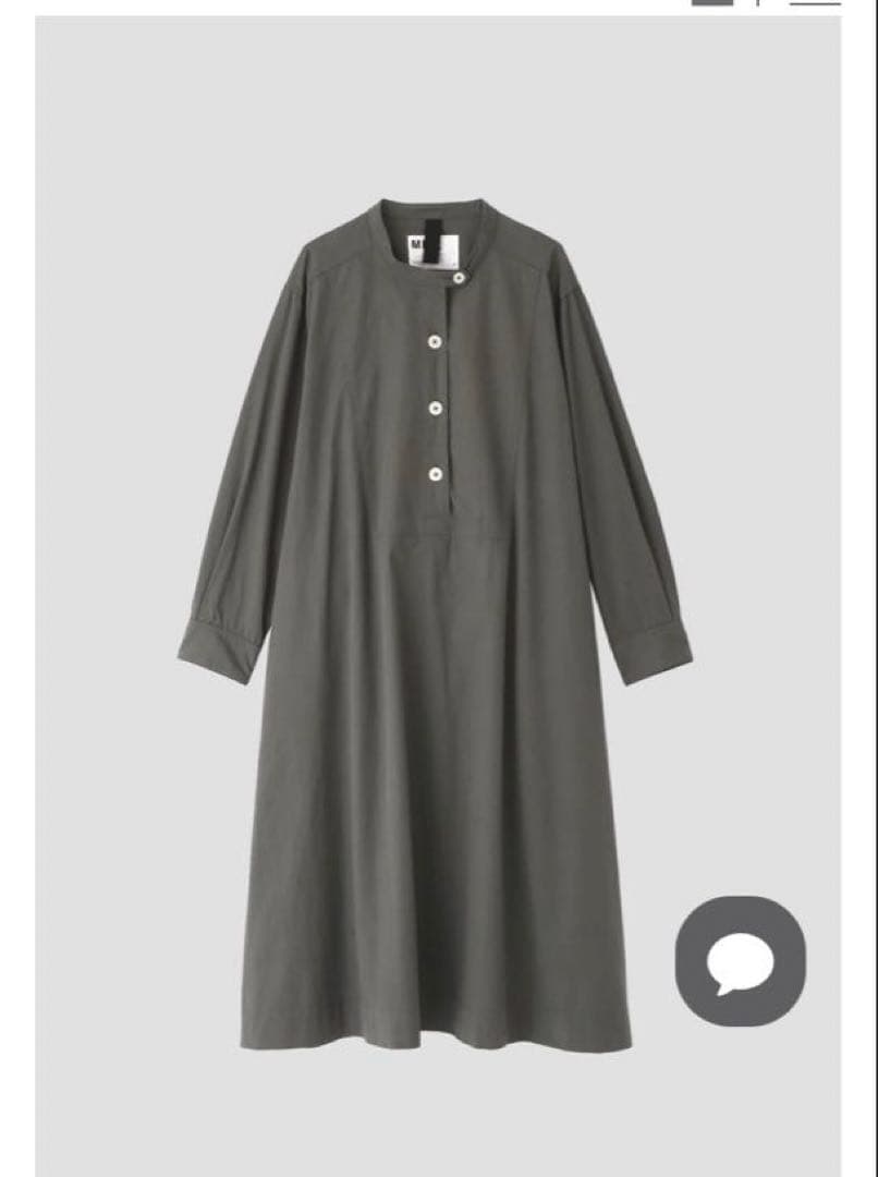 MHL シャツワンピース　チャコール　1