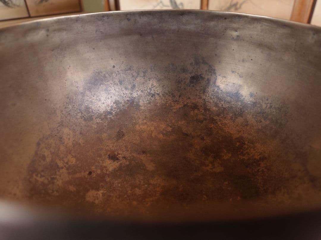 【本日限定価】格本物のシンギングボウルが欲しい方に　薄型　チベット　密教