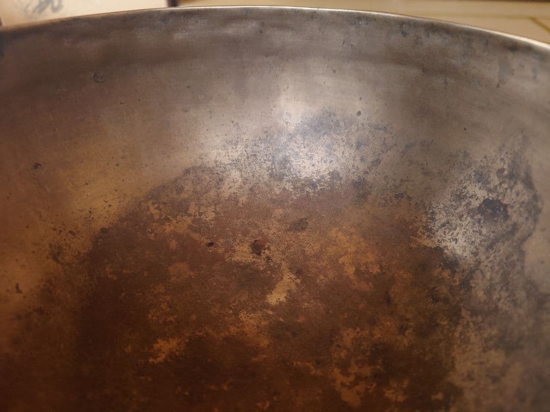 【本日限定価】格本物のシンギングボウルが欲しい方に　薄型　チベット　密教